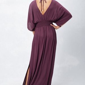 Gauzy kimono maxi dress